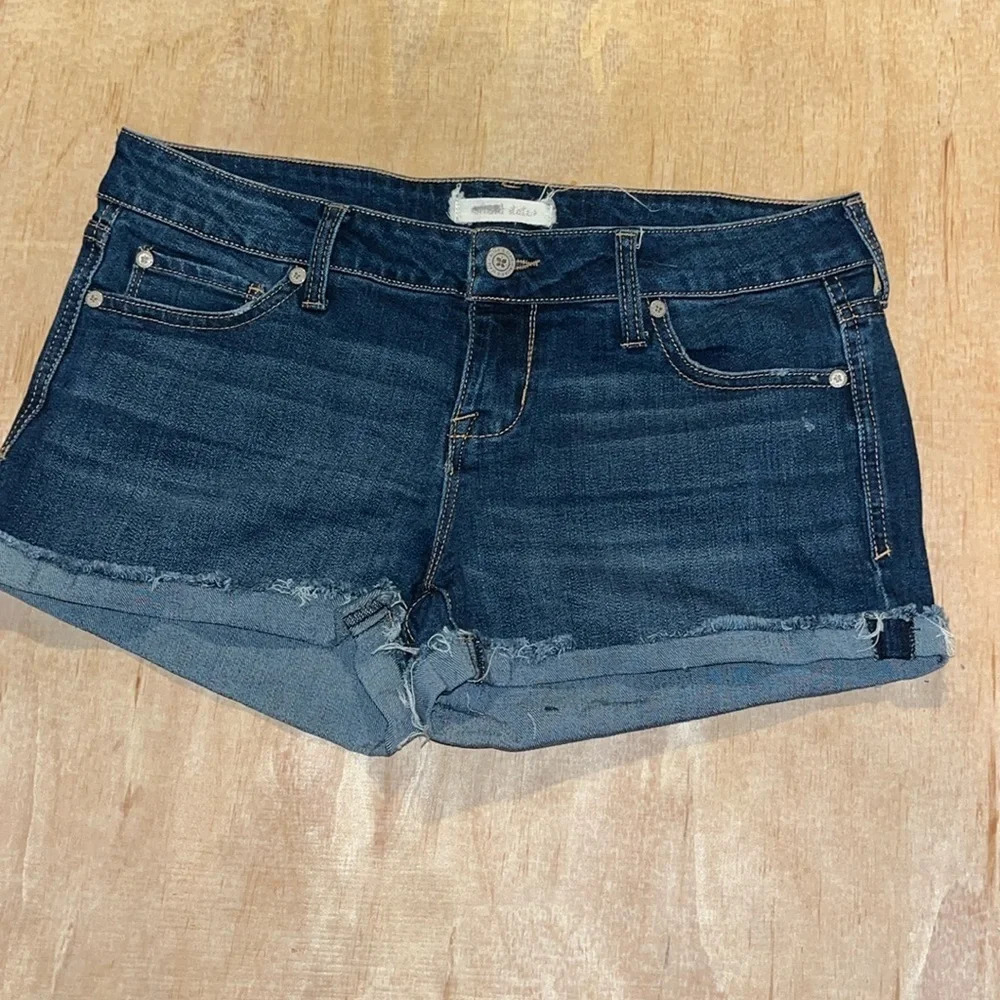 Alter’d state womens denim Jean short shorts shorts with raw hem